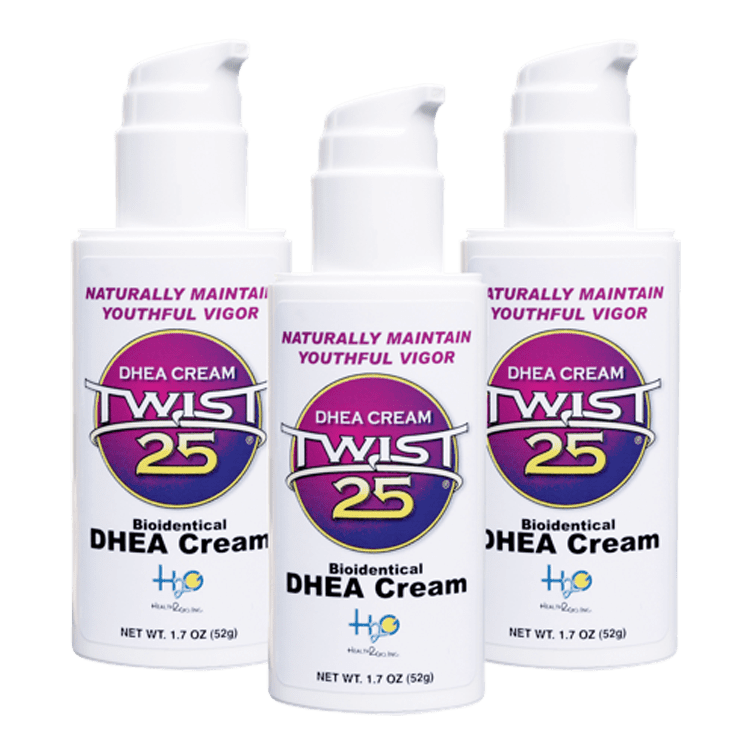 Buy 3 Pack Dhea Cream Dhea Hormone Cream Twist 25